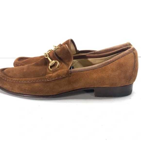 VINTAGE GUCCI HORSEBIT 1953 SUEDE LOAFER - Picture 3 of 8